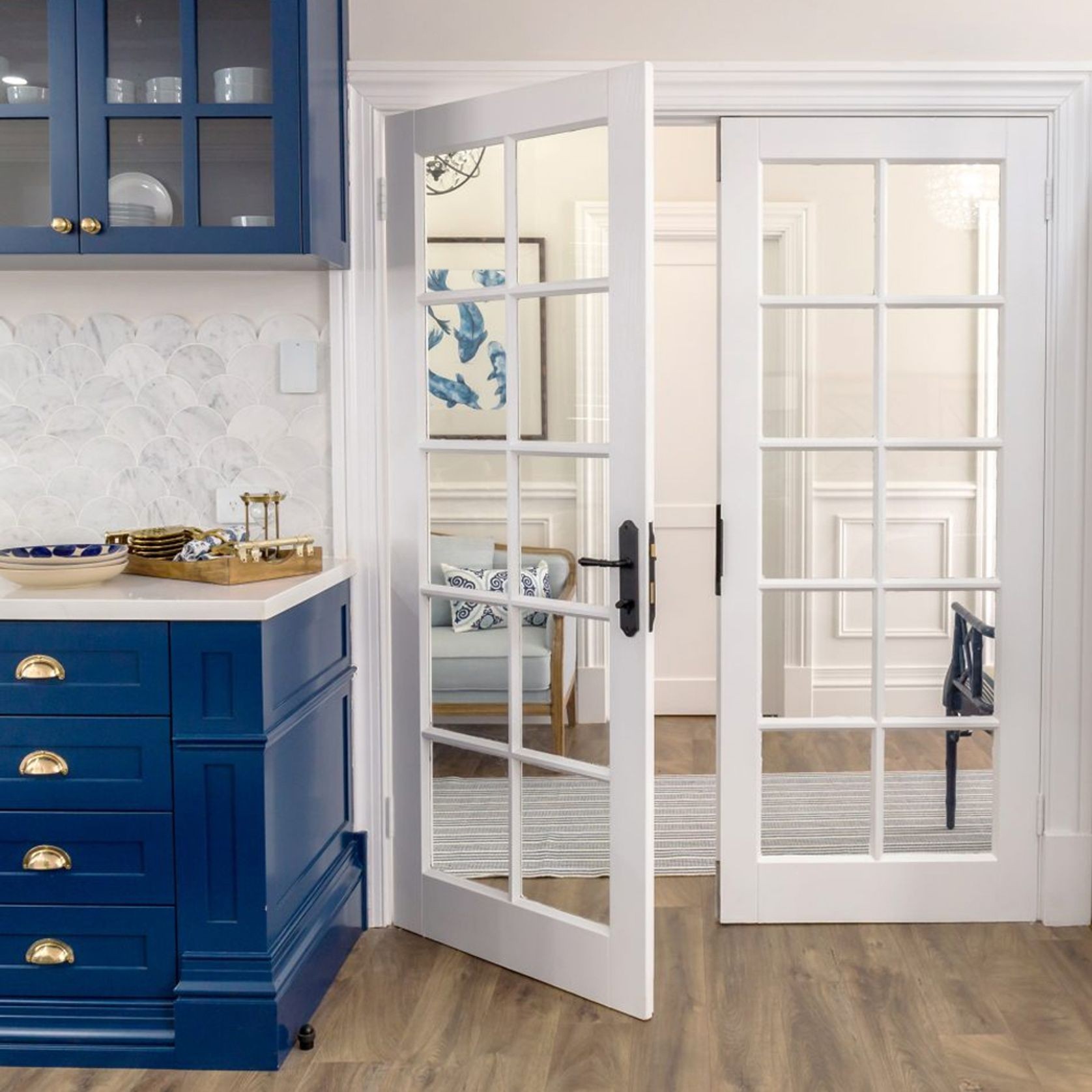 Iver Sarlat Lever on Shouldered Backplate Euro Signature Brass 10712E85 - Customise to your need gallery detail image