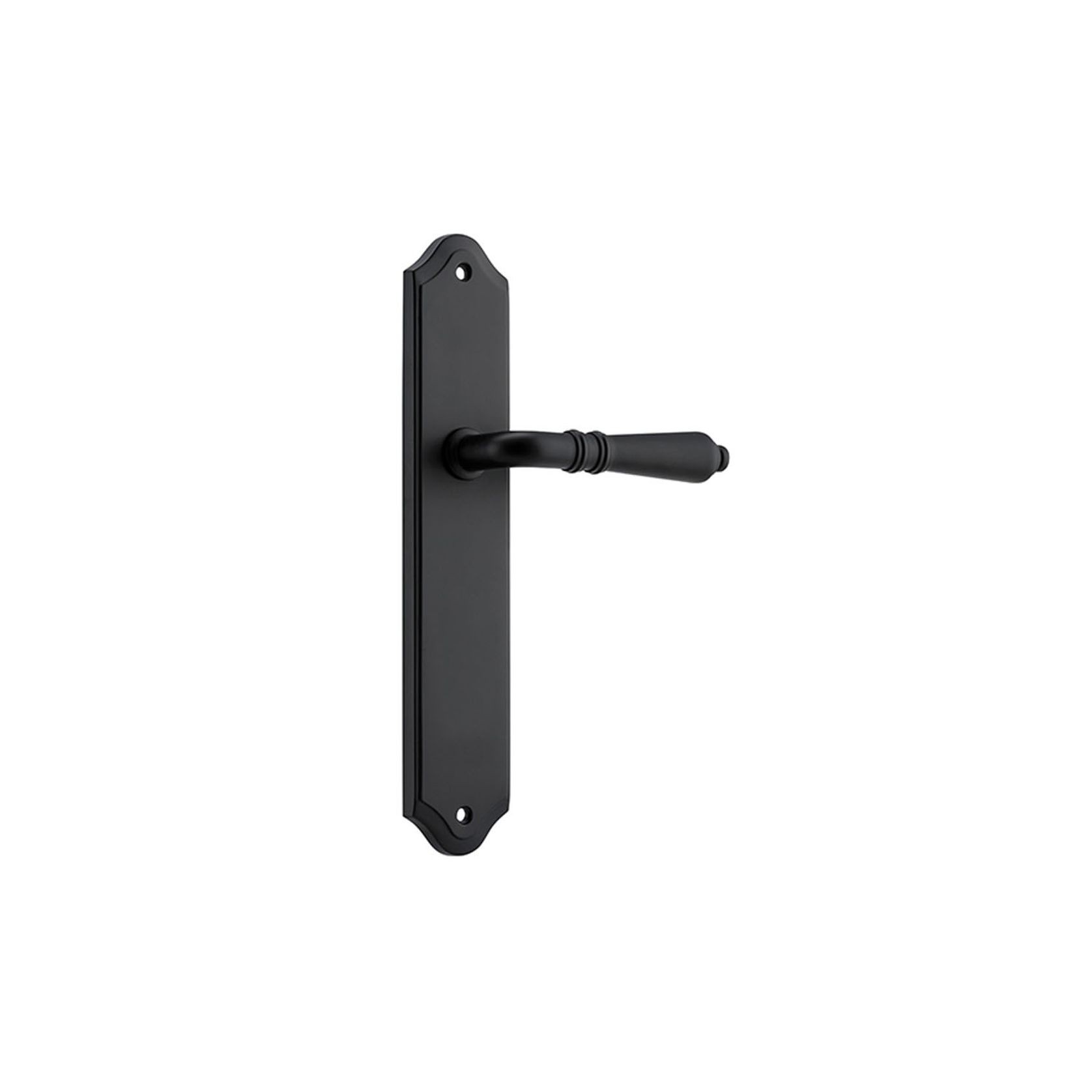Iver Sarlat Lever on Shouldered Backplate Latch Matt Black 12712 - Customise to your needs gallery detail image
