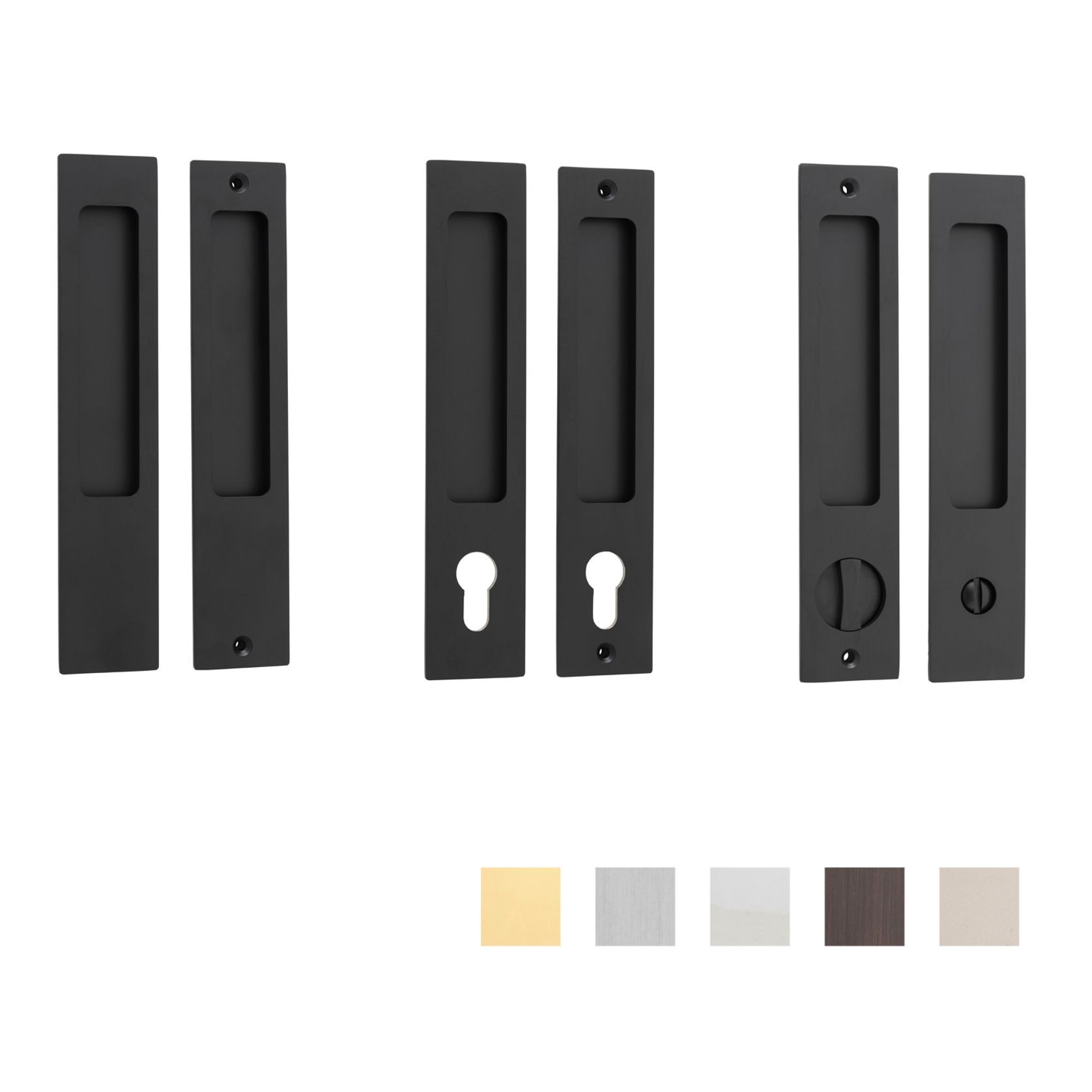 Iver Rectangular Flush Pull for Sliding Doors - Available in Various Functions and Styles gallery detail image