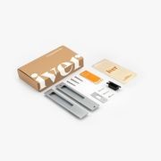 Iver Rectangular Flush Pull Passage Set Matt Black for Sliding Doors 21413 *Pair* gallery detail image