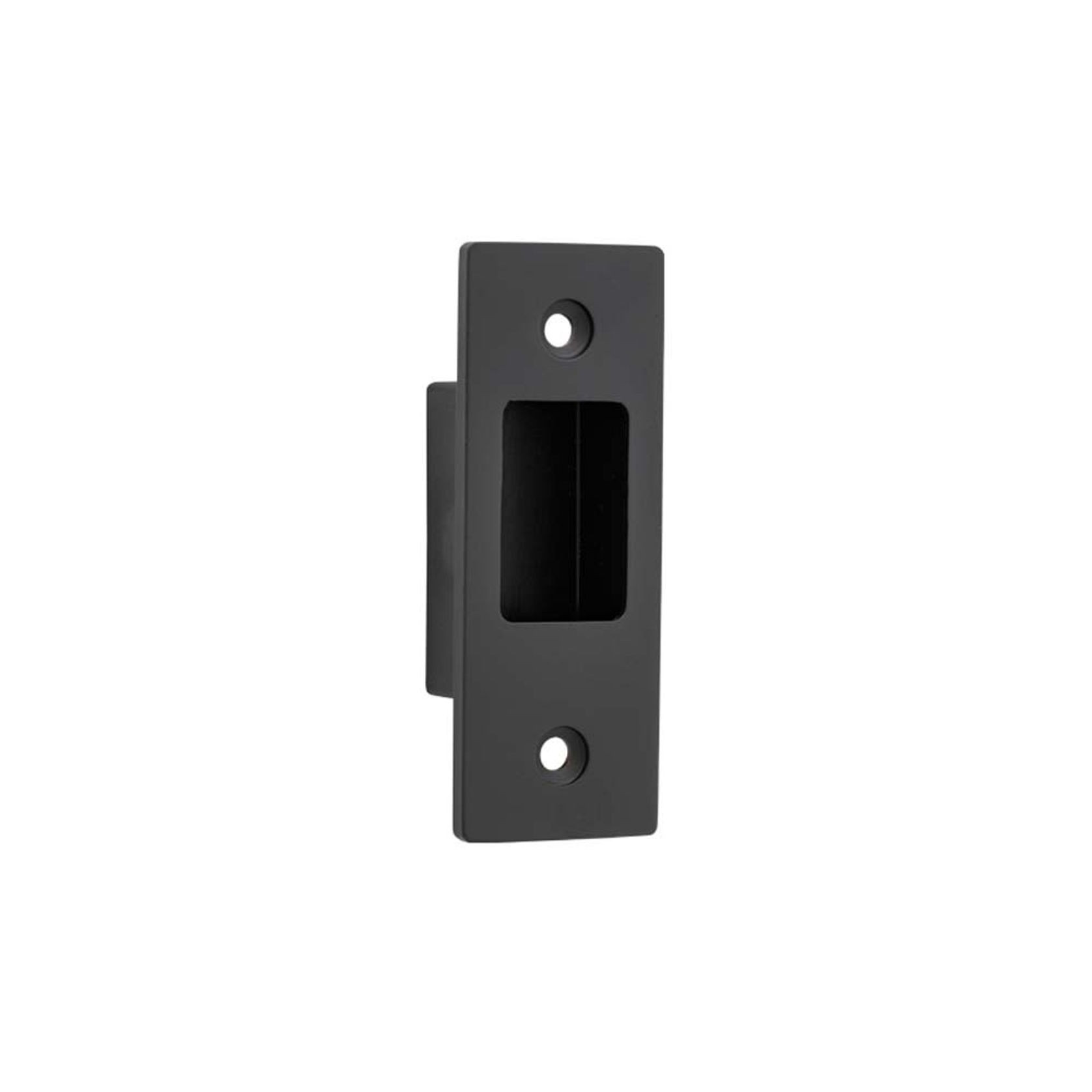 Iver Rectangular Flush Pull Privacy Set Matt Black for Sliding Doors 21413P *Pair* gallery detail image