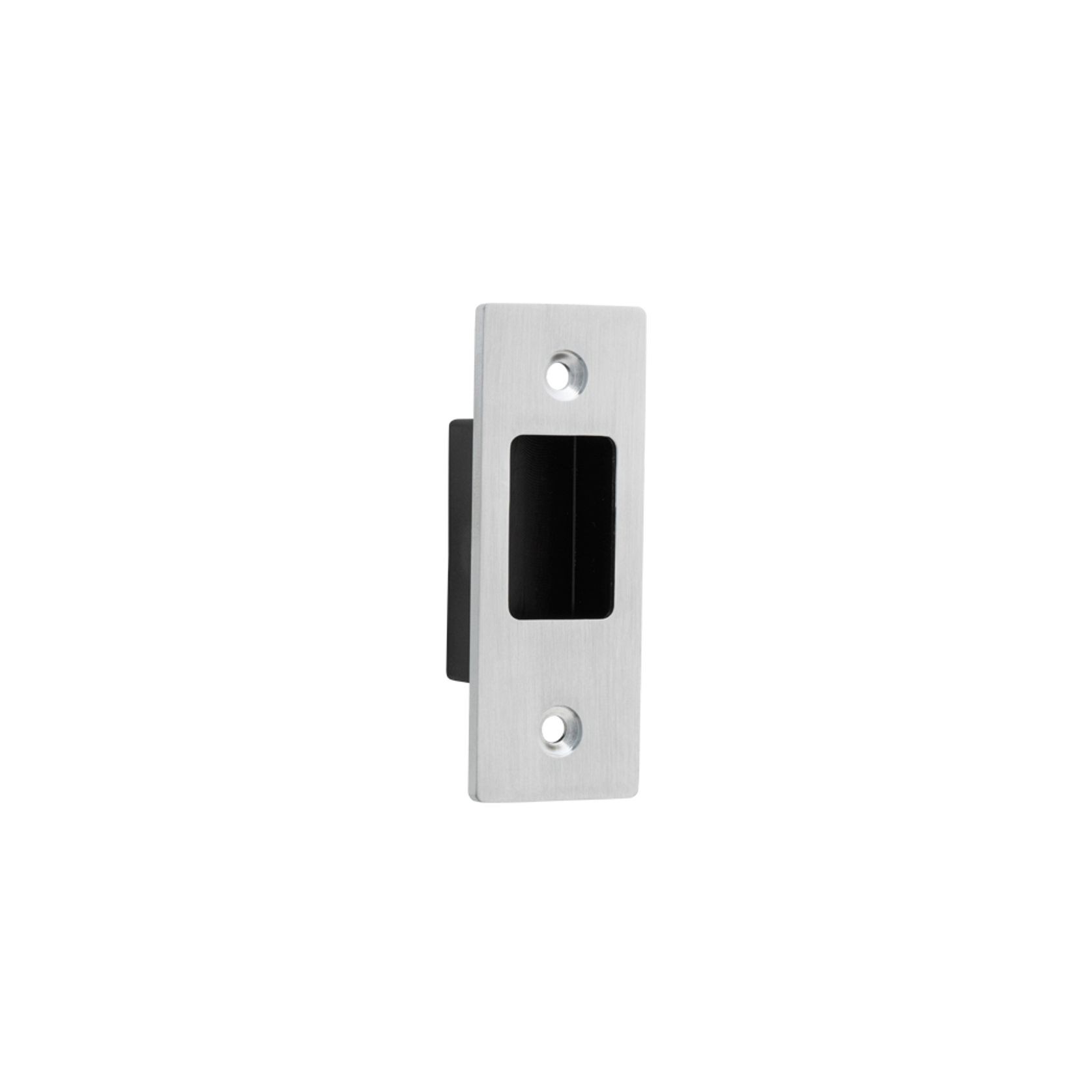Iver Rectangular Flush Pull Privacy Set Brushed Chrome for Sliding Doors 21415P *Pair* gallery detail image