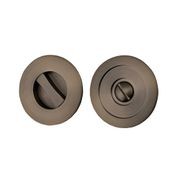 Iver Sliding Door Pull Round Privacy Signature Brass 21431 *Pair* gallery detail image