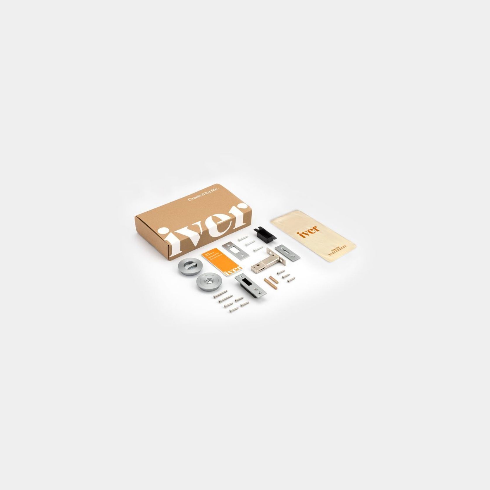 Iver Sliding Door Pull Round Privacy Satin Nickel 21439 *Pair* gallery detail image