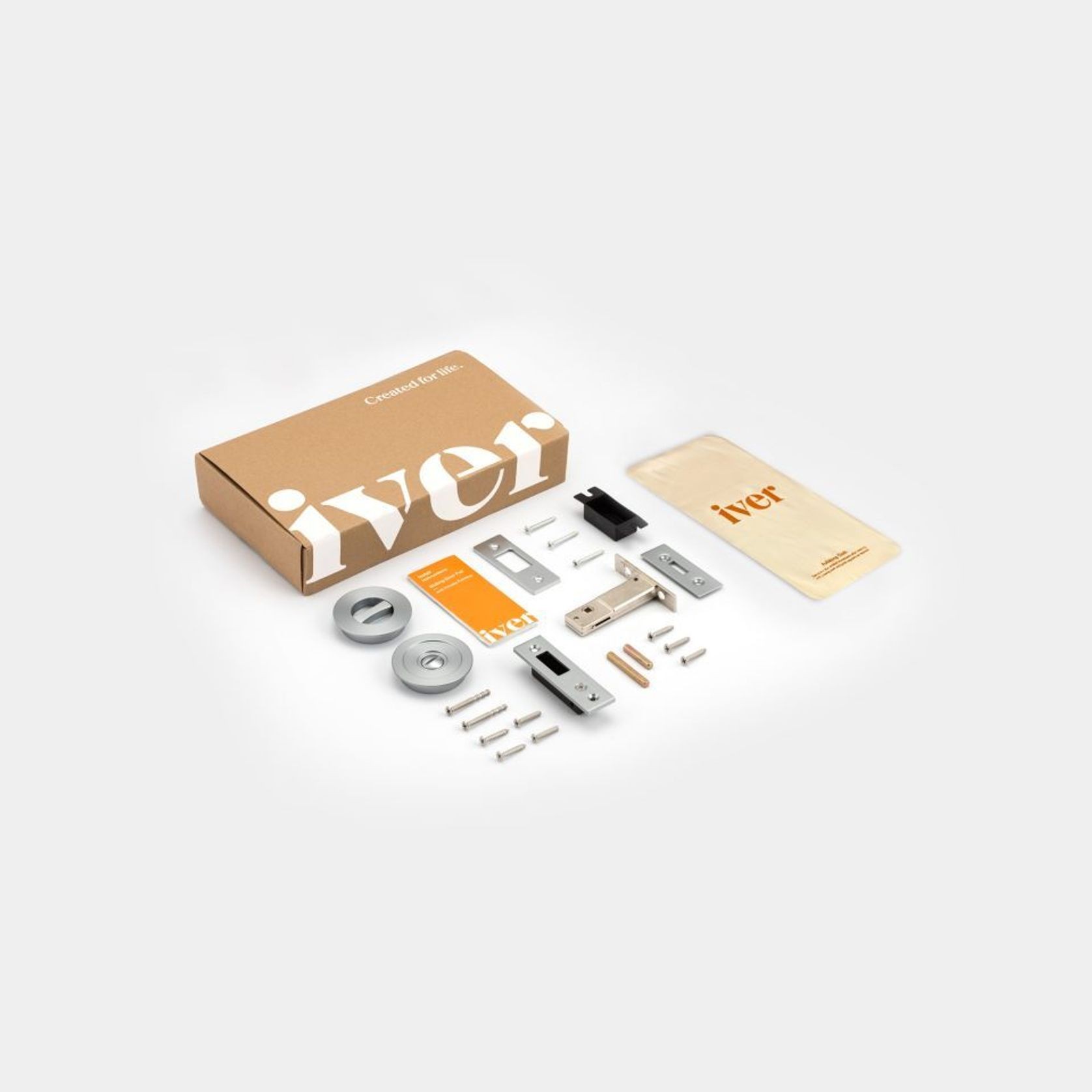 Iver Sliding Door Pull Round Privacy Satin Nickel 21439 *Pair* gallery detail image