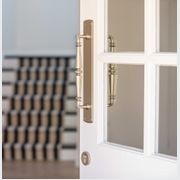 Iver Sarlat Door Pull Handle on Backplate 380mm x 65mm Brushed Brass 4501 gallery detail image