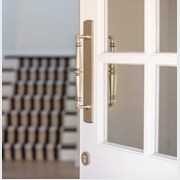 Iver Sarlat Door Pull Handle on Backplate Polished Nickel 380mm x 65mm 9348 gallery detail image