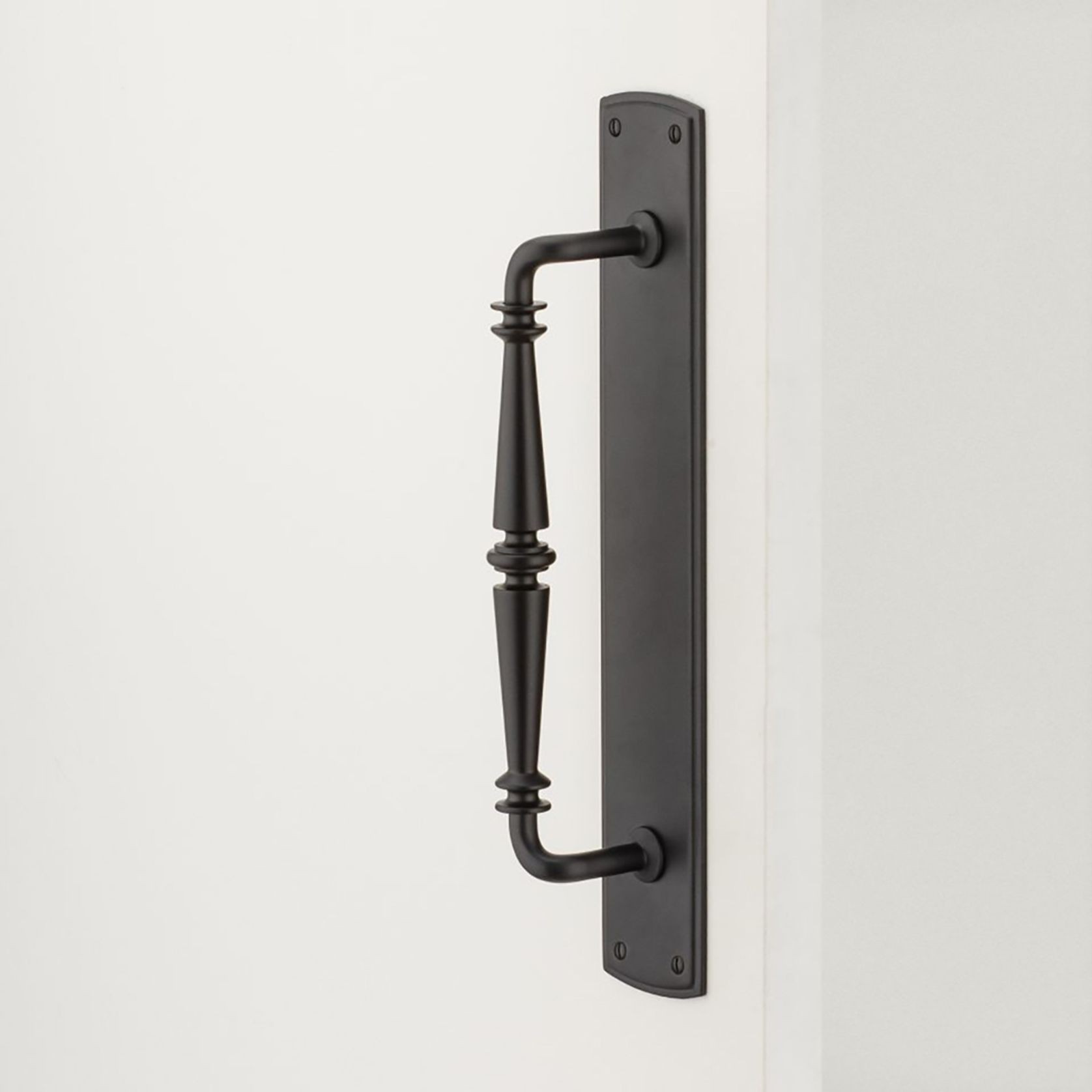 Iver Sarlat Door Pull Handle On Backplate - Available in Various Finishes gallery detail image