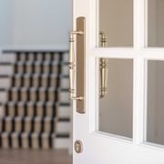 Iver Sarlat Door Pull Handle on Backplate Distressed Nickel 380mm x 65mm 9347 gallery detail image