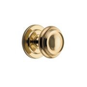 Iver Sarlat Centre Door Knob 107mm x 100mm Polished Brass 9400 gallery detail image