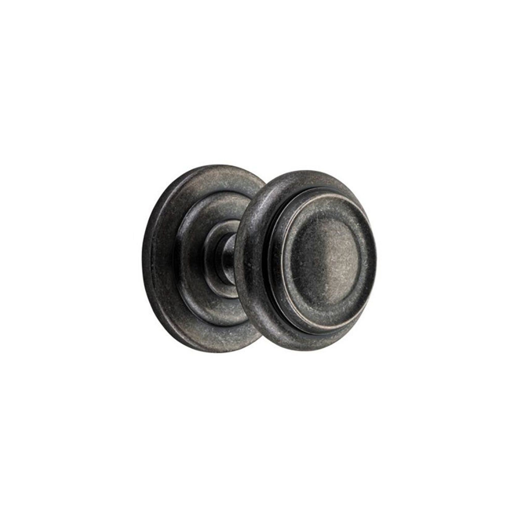 Iver Sarlat Centre Door Knob Distressed Nickel 107mm x 100mm 9407 - Customise to your need gallery detail image