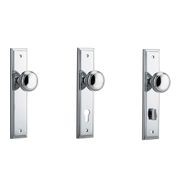 Iver Paddington Door Knob on Stepped Backplate Chrome Plated - Customise to your needs gallery detail image
