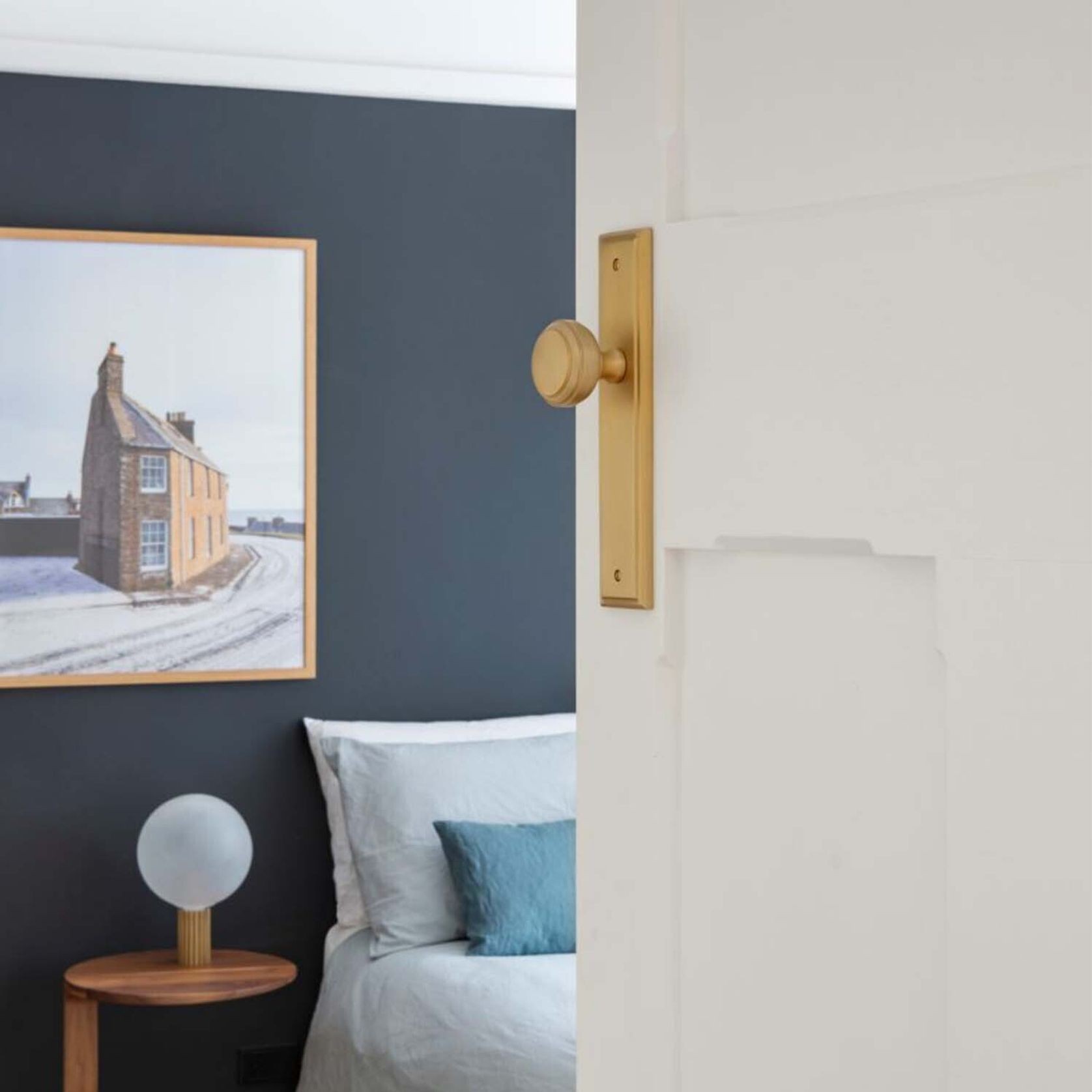 Iver Paddington Door Knob Stepped Backplate Matt Black - Customise to your needs gallery detail image