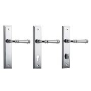 Iver Verona Door Lever on Stepped Backplate Chrome Plated - Customise to your needs gallery detail image