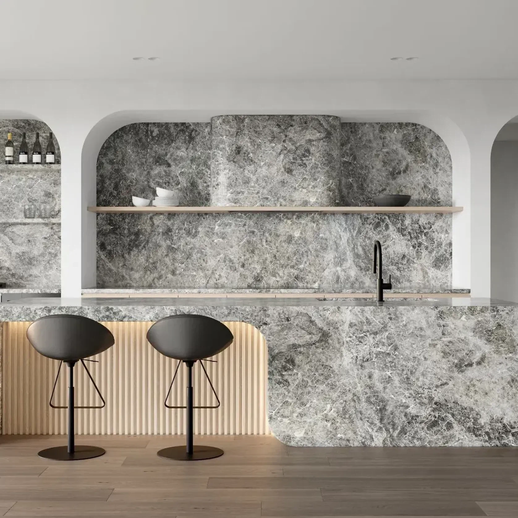 Tundra Ocean Limestone Benchtop gallery detail image