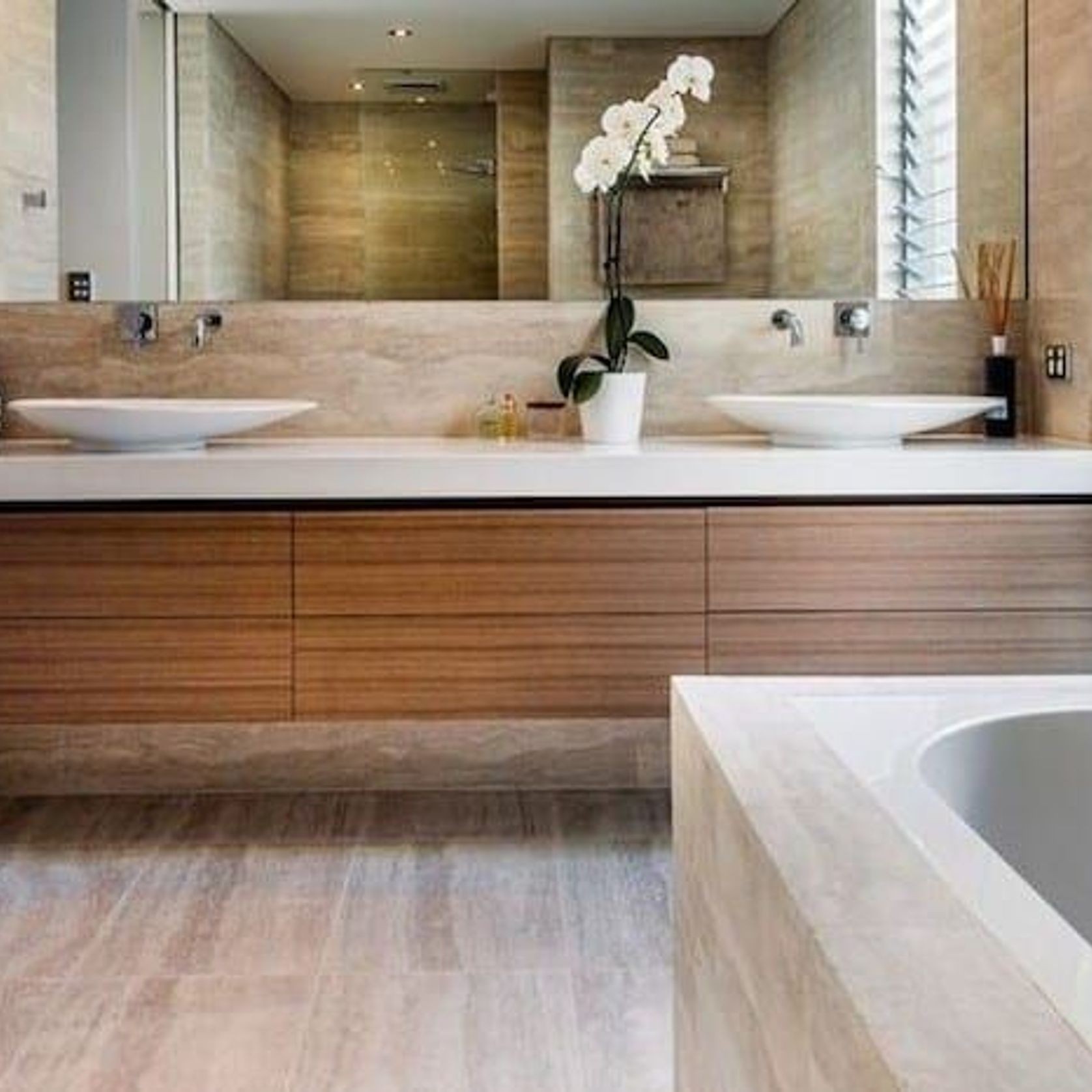 Tuscan Vein Cut Filled & Honed Travertine Tiles gallery detail image