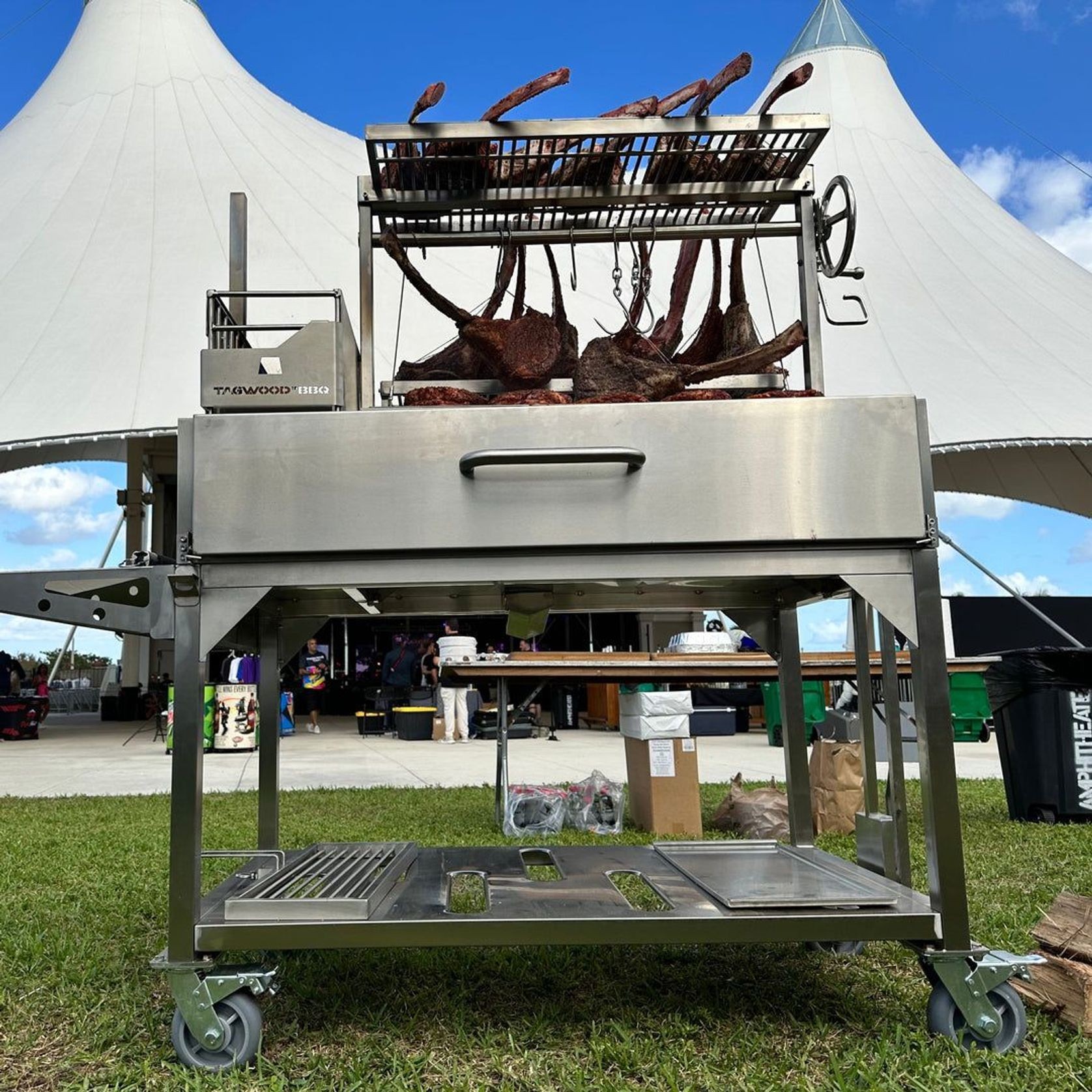 Tagwood BBQ23SS XL Argentine Charcoal & Woodfired Parrilla Grill gallery detail image