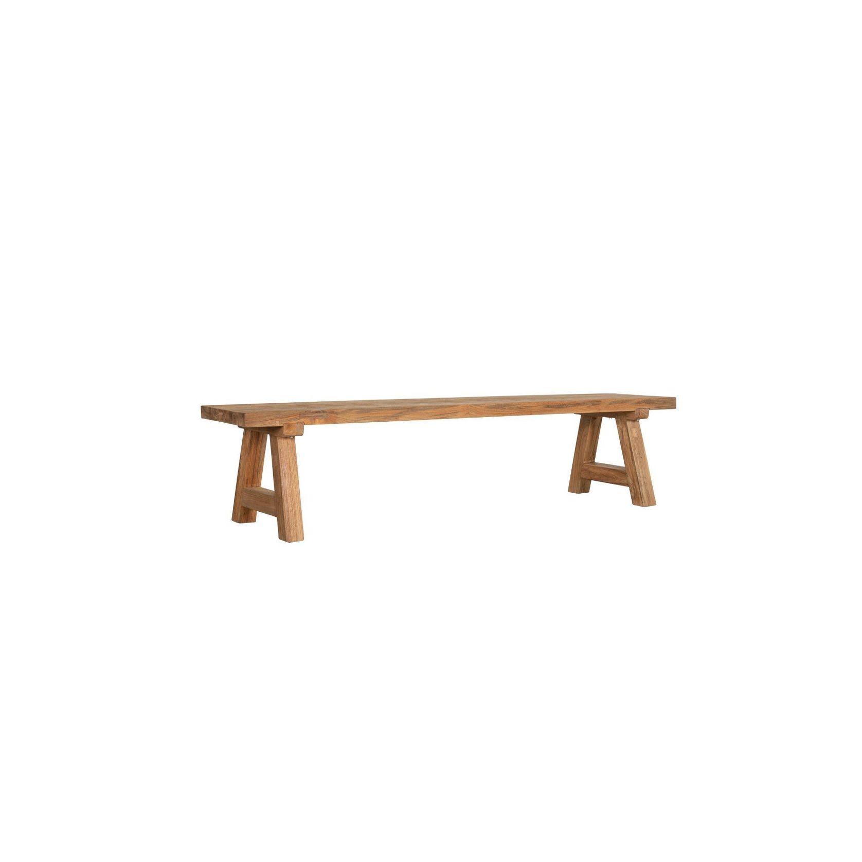 Stalwart Teak A Frame Dining Bench Seat 200cm gallery detail image