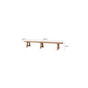 Stalwart Teak A Frame Dining Bench Seat 300cm gallery detail image