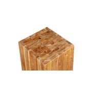Teak Cube Stool gallery detail image
