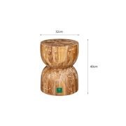 Teak Curve Stool gallery detail image