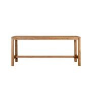 Teak Outdoor Long Bar Leaner Table 250 X 75 X 105cm gallery detail image