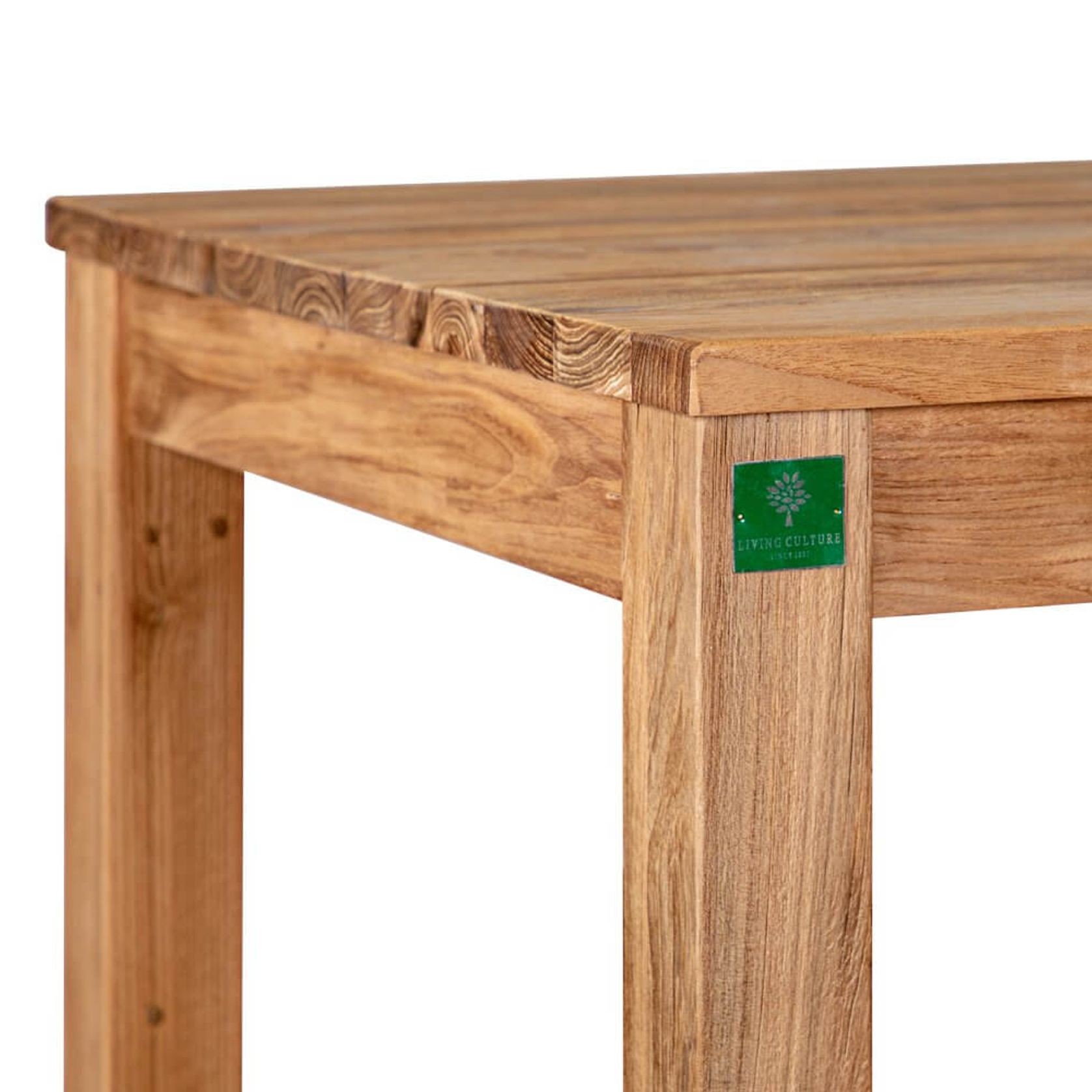Teak Outdoor Long Bar Leaner Table 250 X 75 X 105cm gallery detail image