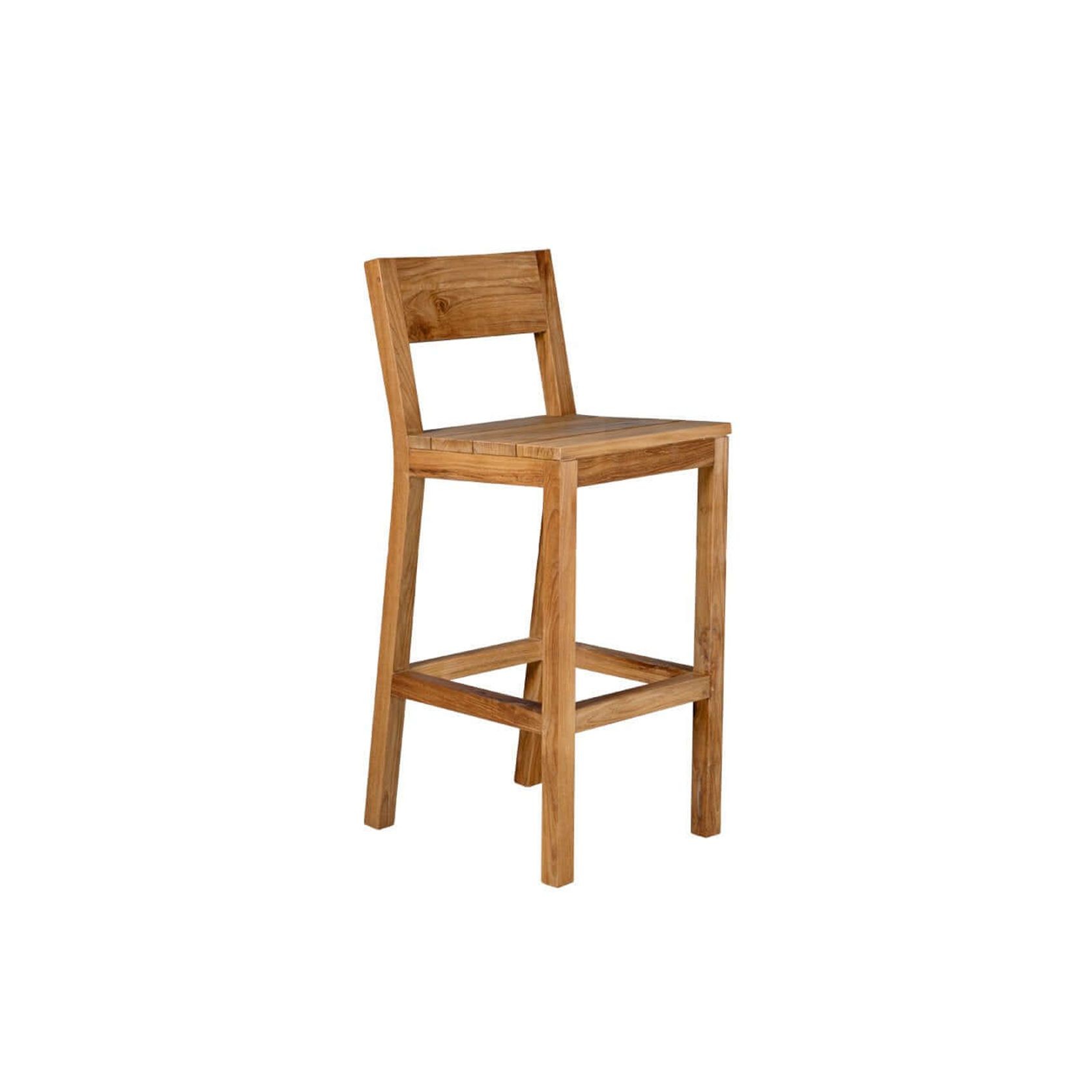 Teak Outdoor Bar Chair gallery detail image