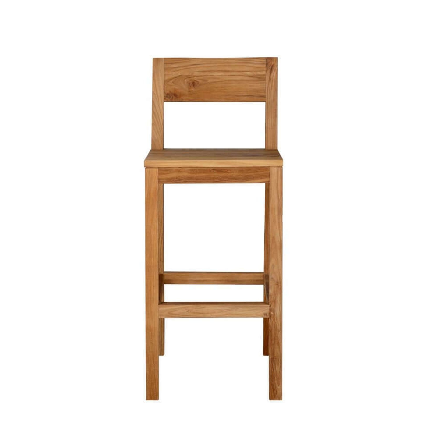 Teak Outdoor Bar Chair gallery detail image