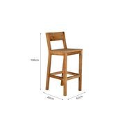 Teak Outdoor Bar Chair gallery detail image