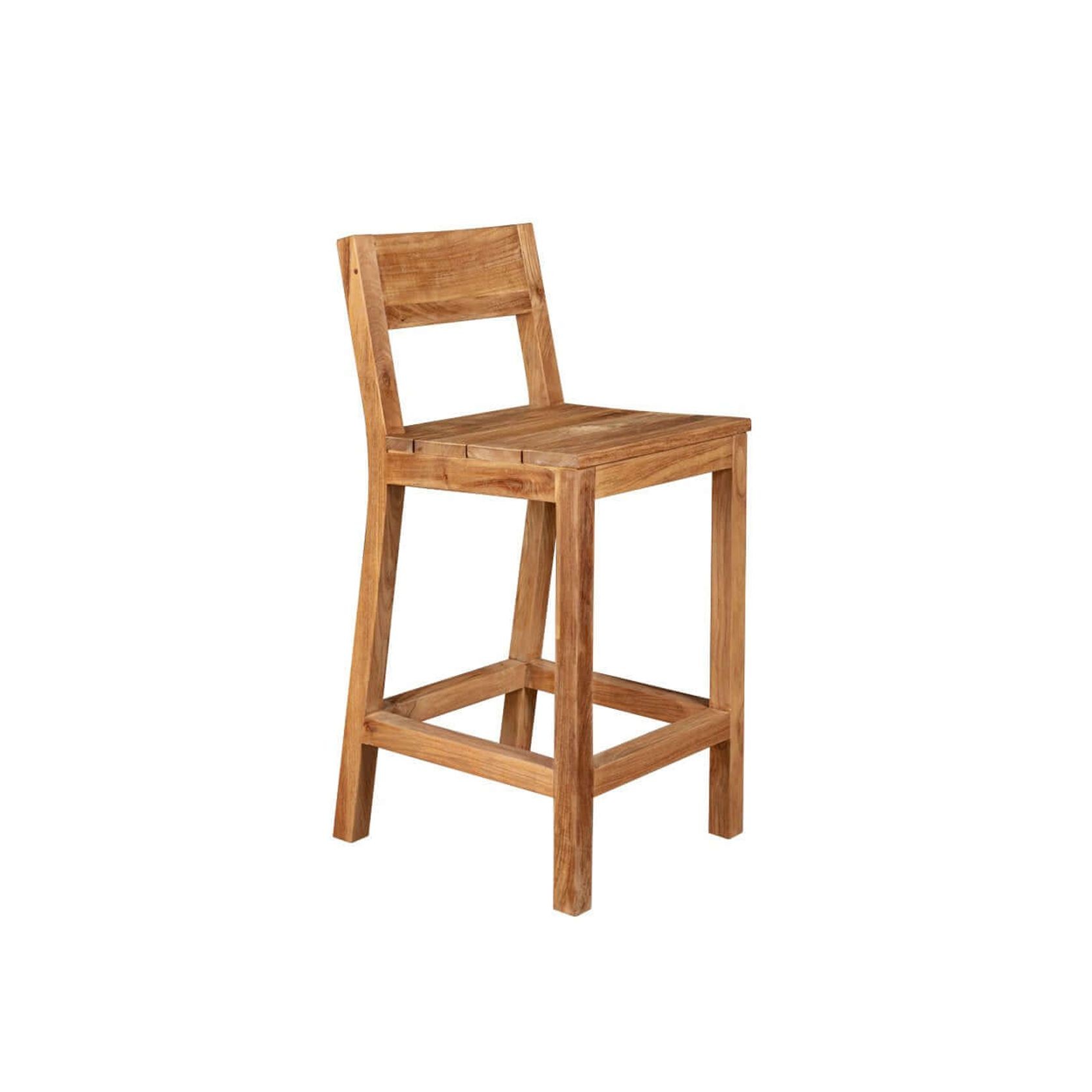 Teak Outdoor Counter Height Chair gallery detail image