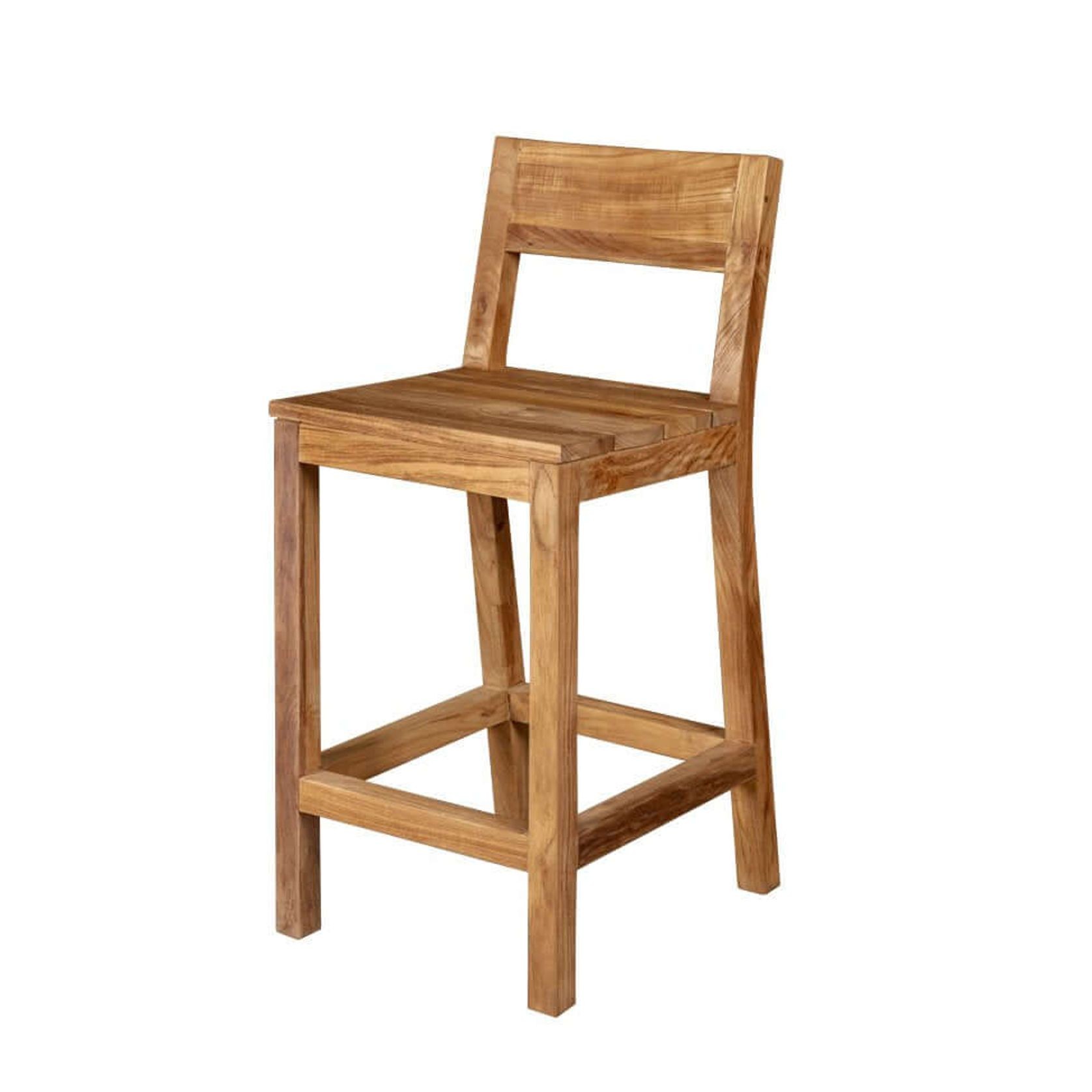 Teak Outdoor Counter Height Chair gallery detail image