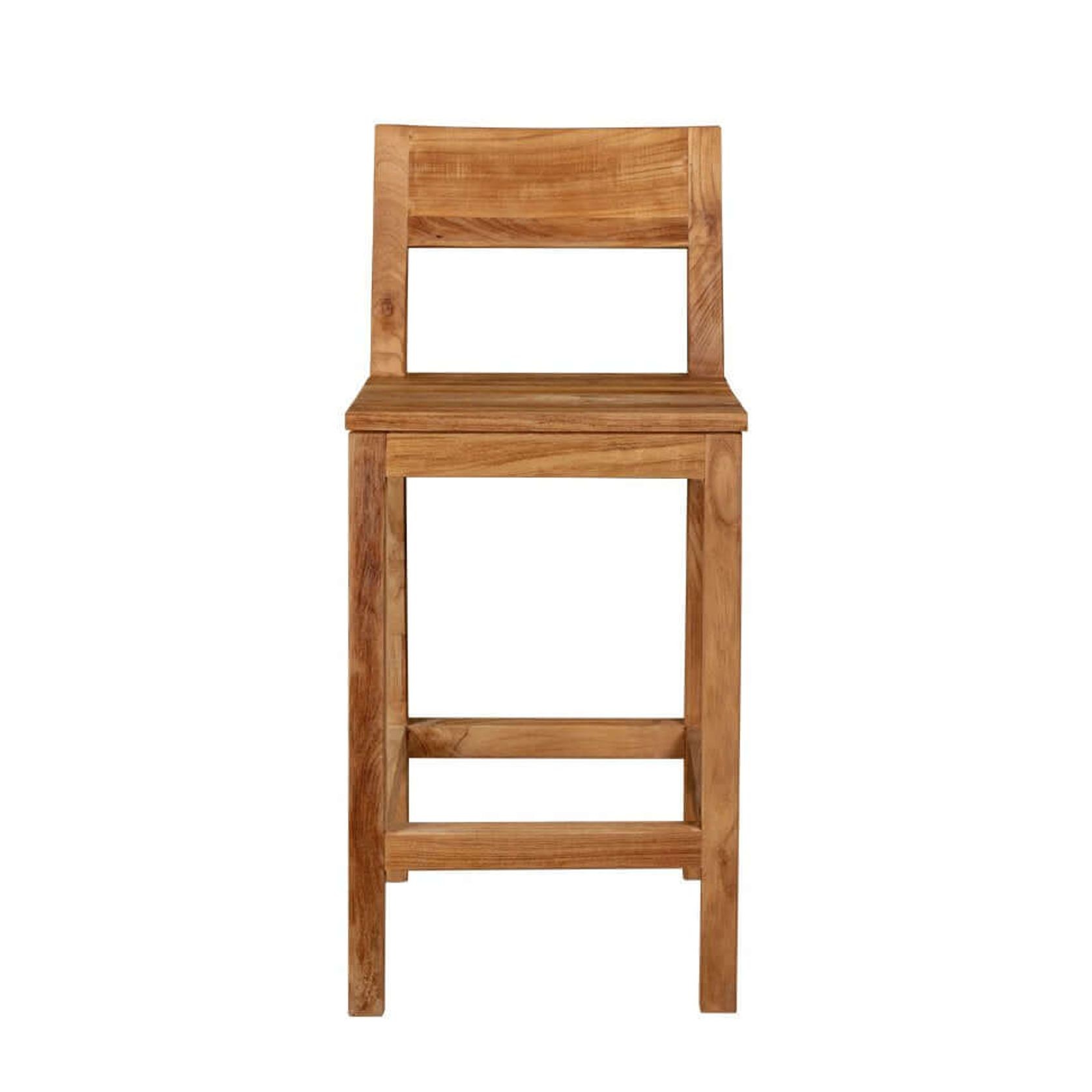 Teak Outdoor Counter Height Chair gallery detail image