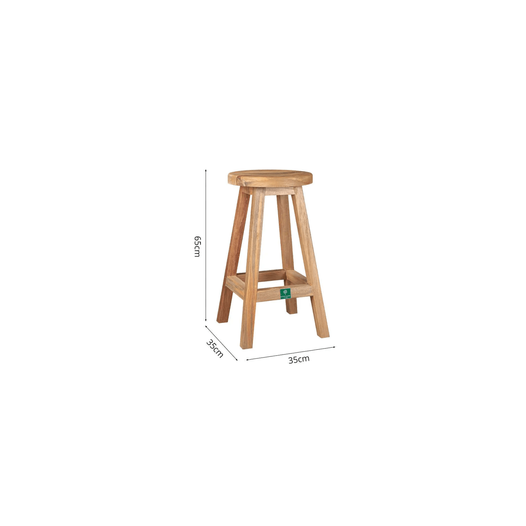 Teak Outdoor Counter Height Stool ArchiPro AU