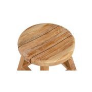 Teak Outdoor Round Stool gallery detail image