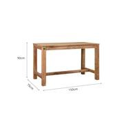 Teak Rectangular Counter Height Table gallery detail image