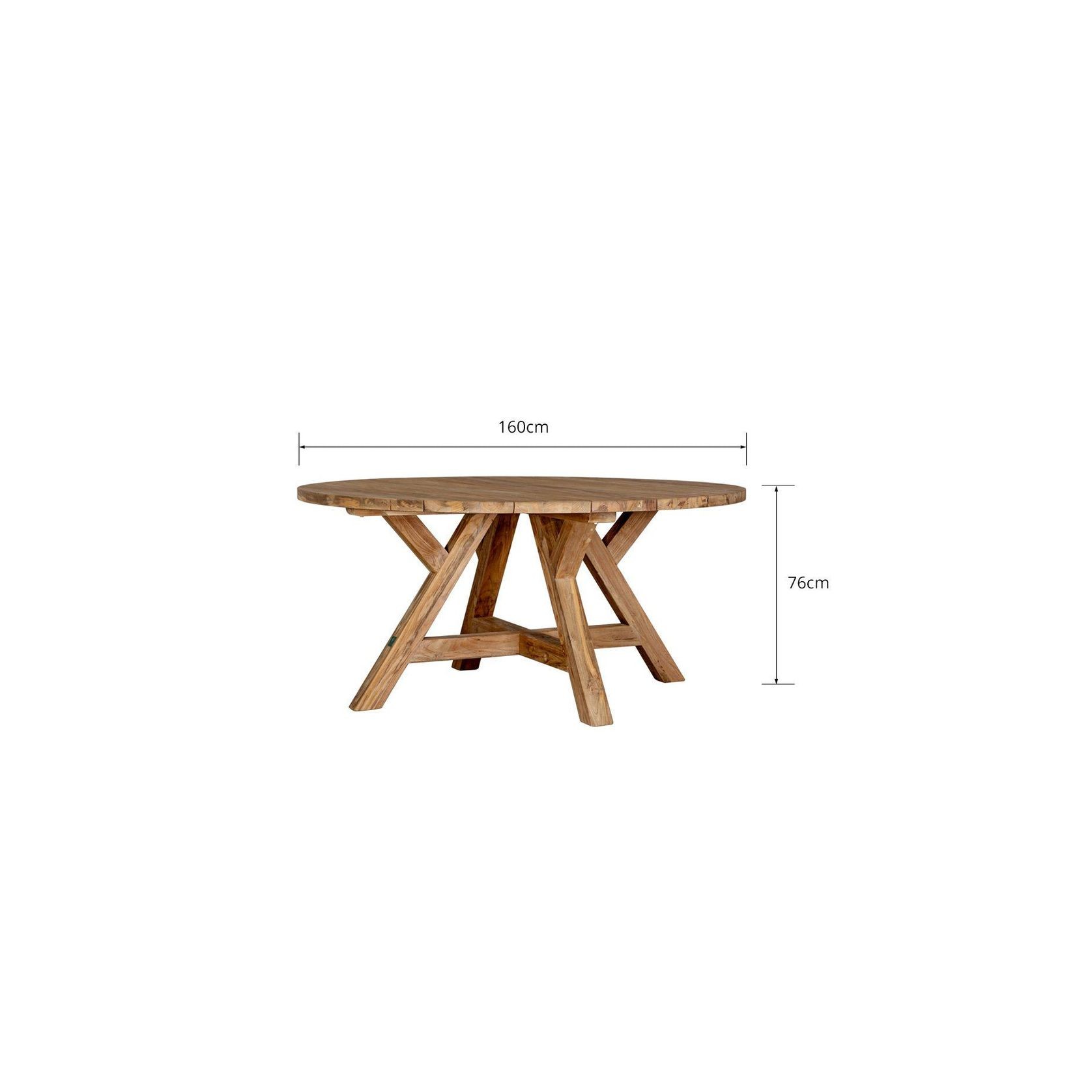 Caturra Teak Round Outdoor Dining Table gallery detail image