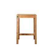 Teak Outdoor Square Bar Leaner Table 75 X 75 X 105cm gallery detail image