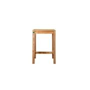 Teak Outdoor Square Bar Leaner Table 75 X 75 X 105cm gallery detail image