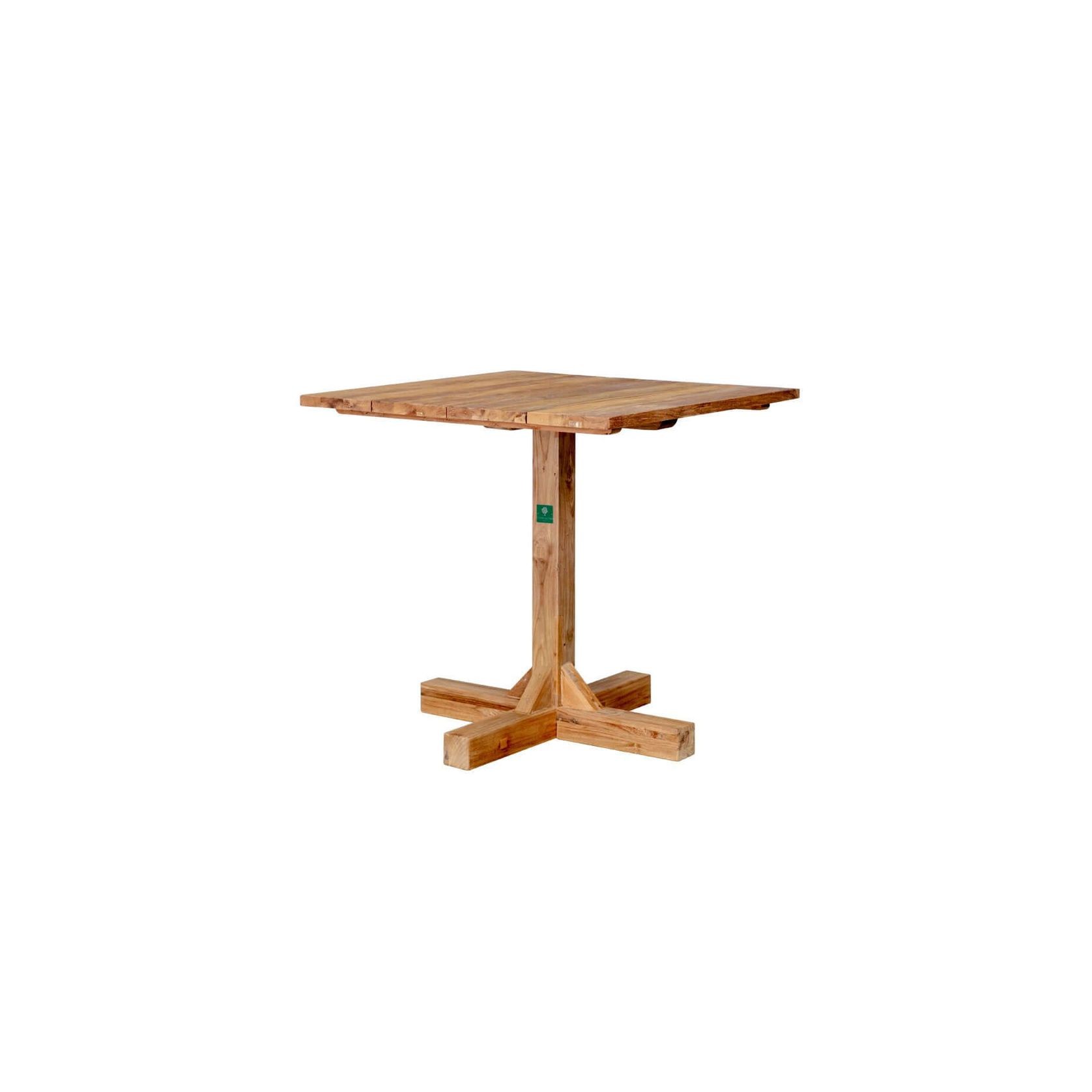 Teak Outdoor Square Bistro Table 80cm gallery detail image