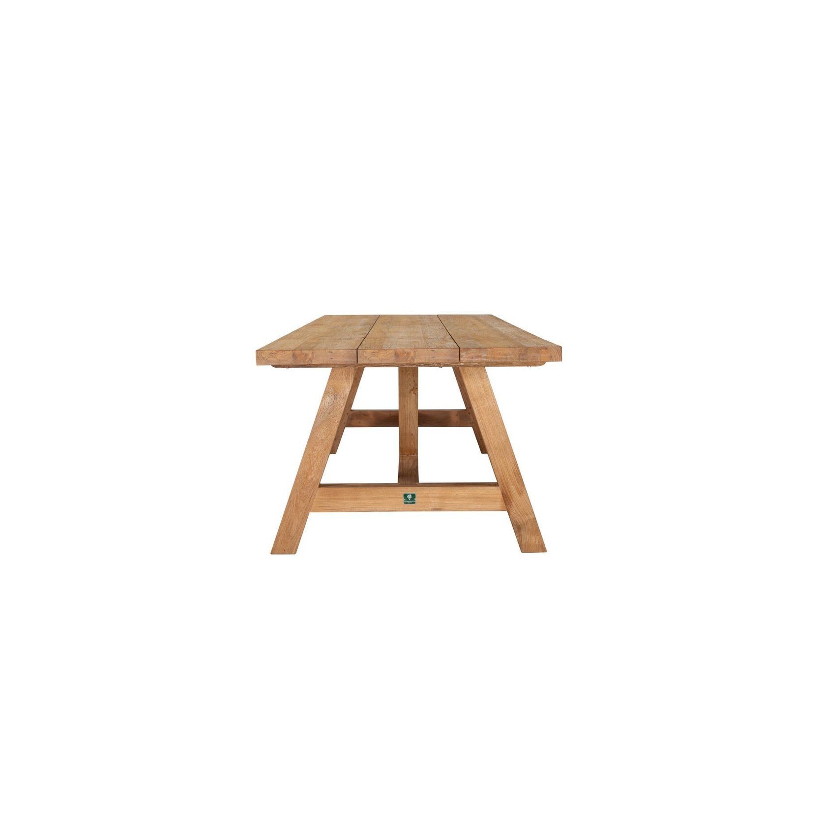 Stalwart Teak Trestle Dining Table 250cm gallery detail image