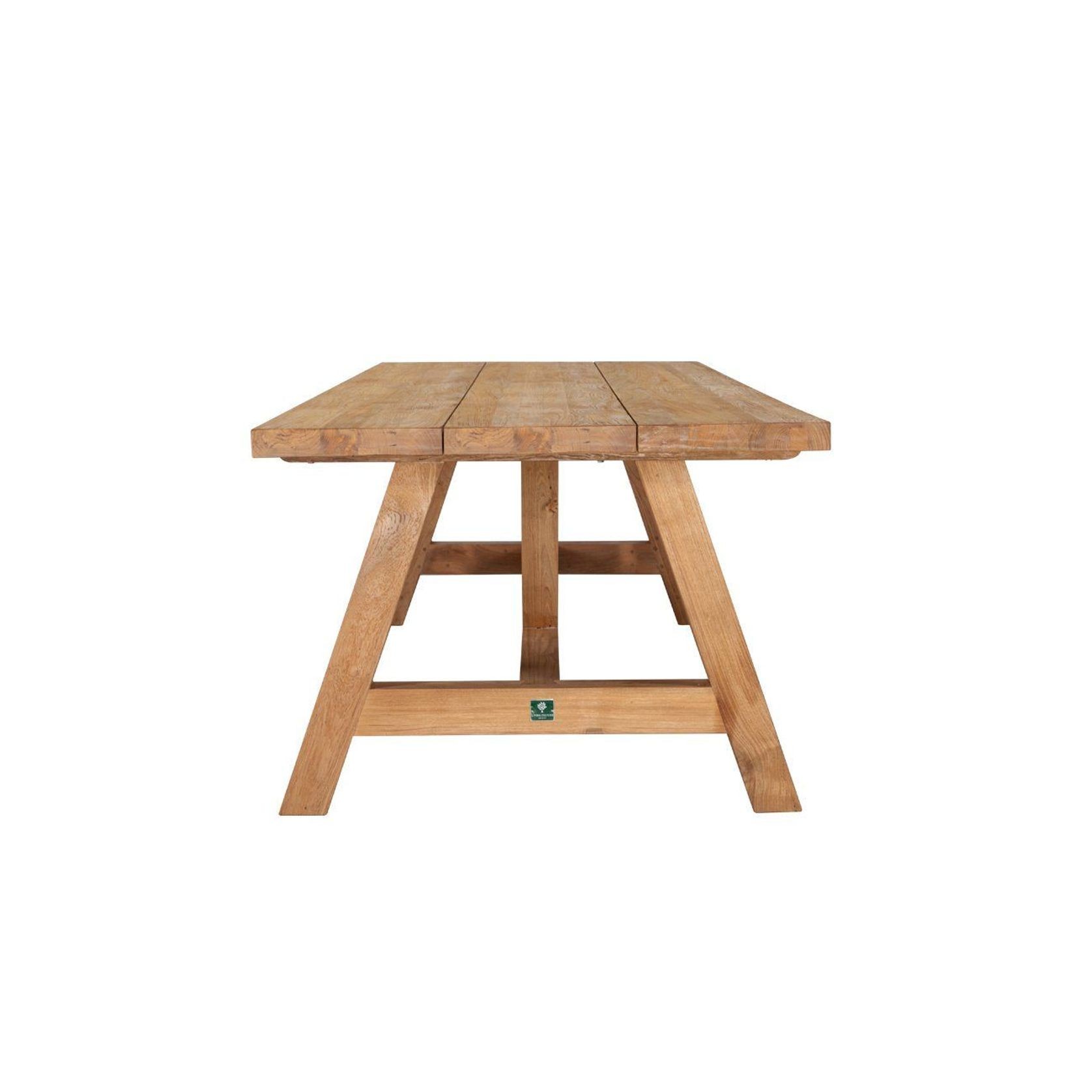 Stalwart Teak Trestle Dining Table 250cm gallery detail image