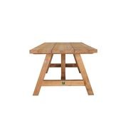 Stalwart Teak Trestle Dining Table 250cm gallery detail image