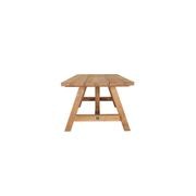 Stalwart Teak Trestle Dining Table 250cm gallery detail image