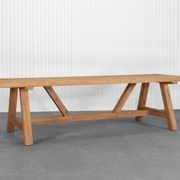 Stalwart Teak Trestle Dining Table 300cm gallery detail image