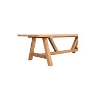 Stalwart Teak Trestle Dining Table 300cm gallery detail image