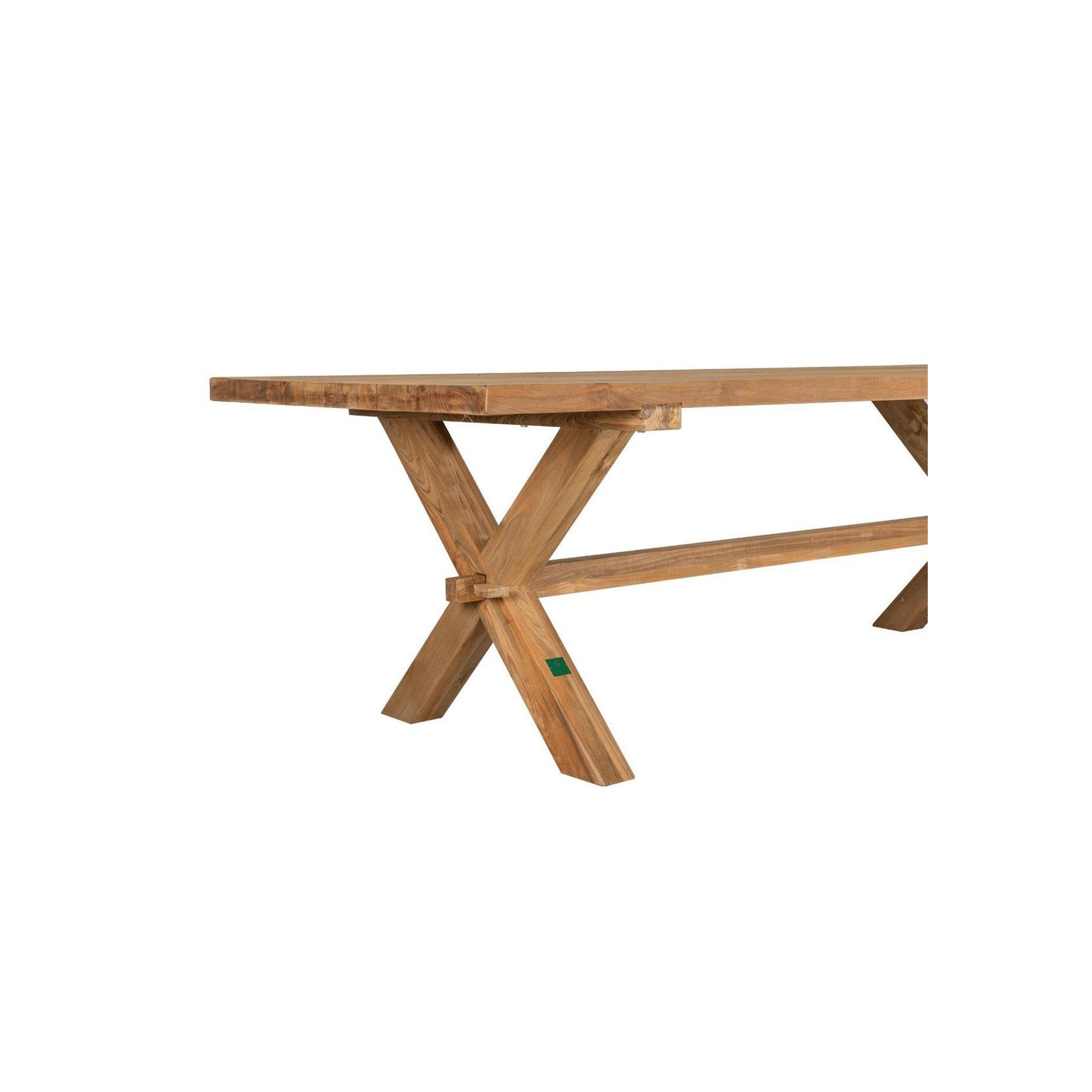 Sovereign Teak X-leg Table - 250 X 100cm gallery detail image