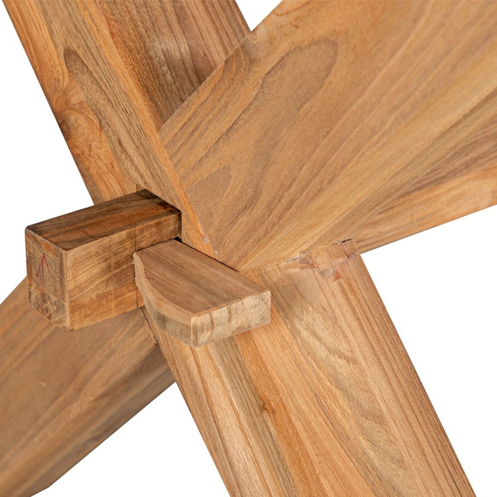 Sovereign Teak X-leg Table - 300 X 100cm gallery detail image