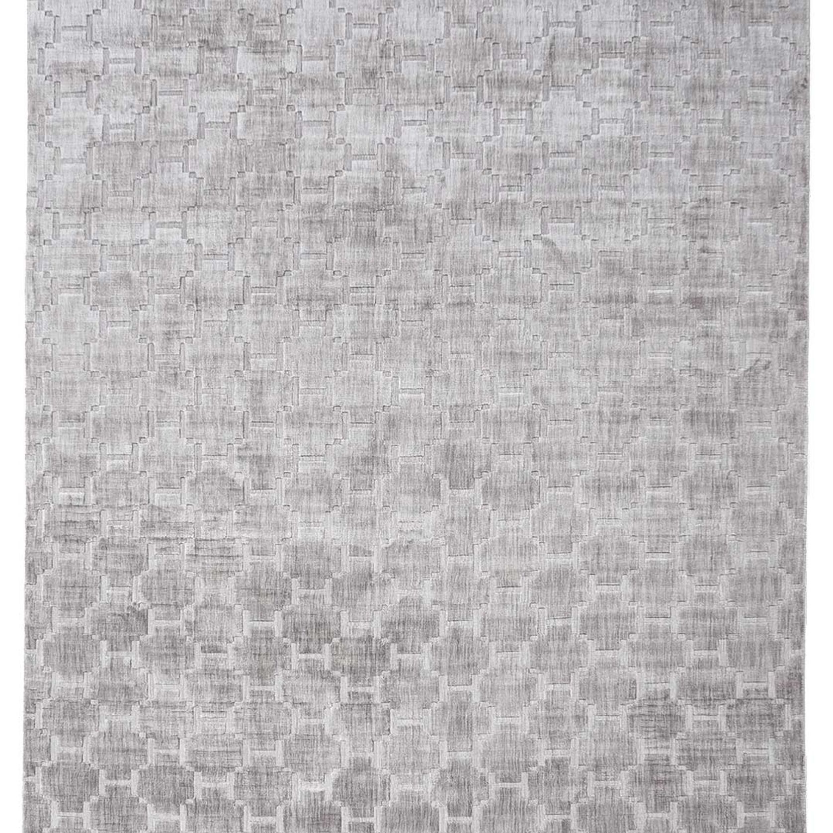 Tribe Home Sanctuary Rug - Grey | 100% Pure Silk gallery detail image