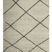 Tribe Home Ridge Rug - Grey and Charcoal | 100% Wool Floor Rug gallery detail image